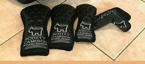 (New in Bag) Titleist Scotty Cameron BALLISTIC BLACK/GRAY COVER SET