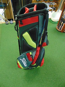 "Near Mint" Titleist Lightweight Stand Bag Grey / Red / Lime