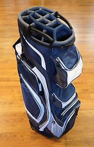 Callaway Golf Org 14 Way Top Lightweight Navy Blue Gray White Cart Bag NEW