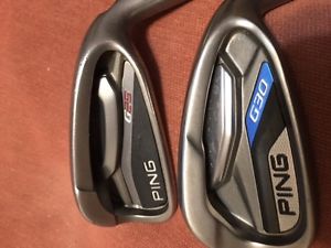 (6) Ping G25 and G30 Black Dot  Graphite Shaft Irons