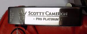 Polished Sole Scotty Cameron Newport Two Pro Platinum Putter + Head Cover