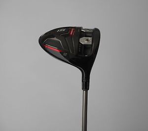 EXCELLENT MEN'S RH TAYLORMADE R15 BLACK TP 12* STIFF FELX DRIVER WITH WHITEBOARD