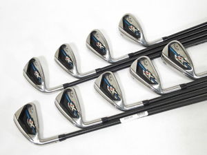 -LH- CALLAWAY XR OS IRONS (4-PW,AW,SW) IRON SET w/ Fubuki Graphite REGULAR Flex