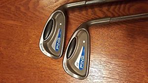 Ping G2 White Dot Irons 3-9/W with (54 & 60 Wedges)