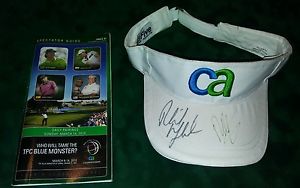 A GOLF CA Visor autographed By Phil Mickelson at 2005 Epic Doral Duel w/ Tiger