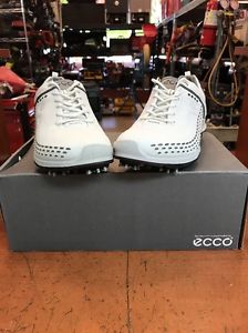 New ECCO Men's Biom G2 Golf Shoe, White/Dark Shadow, 44 EU/10-10.5 M US