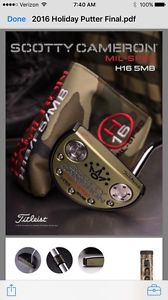 2016 Titleist Scotty Cameron Holiday Putter H16 5mb NO RESERVE