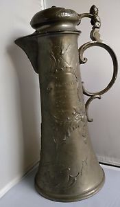 Antique 1897 Golf Trophy Stein Golf St. Huburt's Golf Club Large