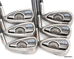 2016 PING G SERIES ORANGE DOT IRONS 7-PW & SW & GW GRAPHITE SENIORS FLEX #D2691