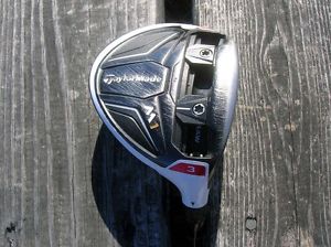 TaylorMade M1 15 Degree 3 Wood with Red Leather Sunfish Headcover R Flex Lamkin