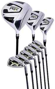 Pinemeadow Golf PGX Set, Driver, 3 Wood, Hybrid, 5-PW Irons, Left Handed