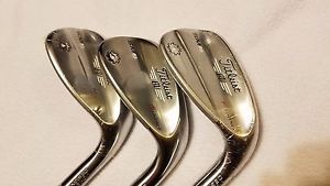 NEW Titleist Vokey SM6 Tour Chrome Wedge Set | 50-12 F, 54-10 S, 58-08 M