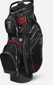 NEW 2017 Sun Mountain C-130 14-Way CART GOLF Bag, GUNMETAL/BLACK/RED