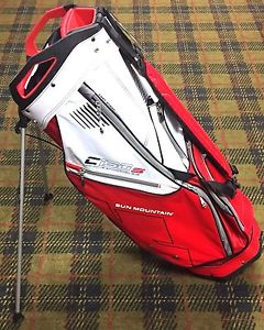 MINT 2017 SUN MOUNTAIN C-130 STAND CARRY GOLF BAG RED / WHITE / BLACK C 130