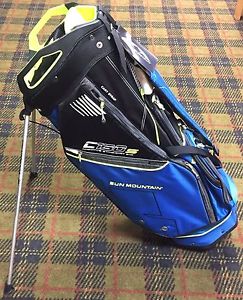 MINT 2017 SUN MOUNTAIN C-130 STAND CARRY GOLF BAG COBALT / BLACK / FLASH C 130