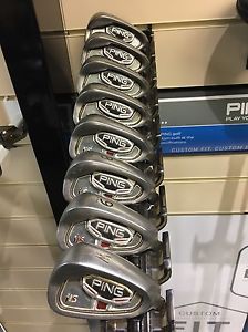 Great Condition PING I15 Irons. 3-PW Stiff flex Steel Shaft. Blue Dot (0.75 Up)