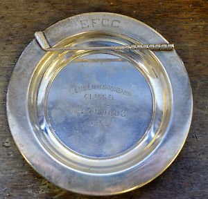 1954 Sterling Golf Trophy E.F.C.C. by Baldwin & Miller Golfer Golfing