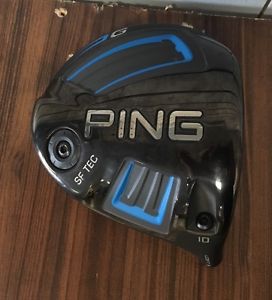 (RH) PING G 10DEG SF TEC Driver head 2016 EXCELLENT! No Head Cover or Wrench Inc