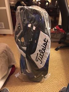 NEW Titleist Lightweight Stand Golf Bag Black/White/ Blue $205