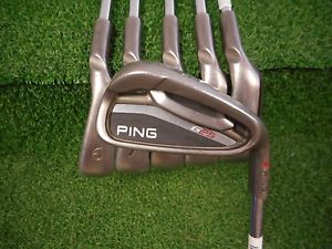 USED RH PING G25 5-PW IRON SET RED DOT PING CFS SENIOR FLEX STEEL SHAFT RH