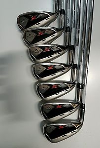 LH CALLAWAY XHOT 5-PW+AW IRONS(SUPERB CONDITION(CALL 01482844270 07976705304
