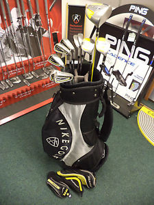 GREAT VG NIKE SQ SUMO 10.5 DRIVER,3,4 HYBRIDS, 4-PW IRONS,BAG we'll value yours