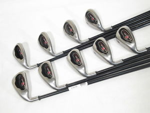 -LH- CALLAWAY 2004 BIG BERTHA IRONS (5-10,GW,SW,LW) w/Graphite FIRM Flex Shafts