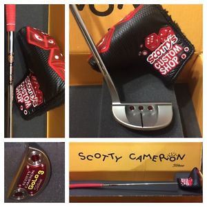 Scotty Cameron GoLo 3 Custom Shop Putter W/Red Hot Roller HeadCover 35"!!