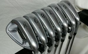 2012 Ping Anser Forged, 4 to PW, KBS Tour 90 Regular Shafts, Blue, Ping Grips