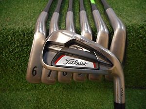 USED TITLEIST 714 AP1 5-PW IRON SET KURO KAGE 65G SENIOR FLEX GRAPHITE RH