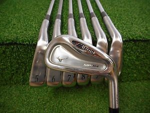 USED MIZUNO MP-H4 4-PW IRON SET DYNAMIC GOLD S300 STIFF FLEX STEEL RH