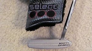 MINT SCOTTY CAMERON SELECT NEWPORT 2.5 W/RED SCOTTY GRIP AND HEAD COVER - 34"