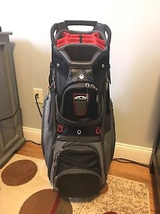 2017 SUN MOUNTAIN C-130 CART GOLF BAG CHARCOAL / GUNMETAL / RED C 130