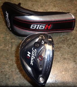 NEW Titleist 816 H1 Hybrid, FUJIKURA MOTORE SPEEDER HB 8.8 TOUR SPEC, STIFF, 21*