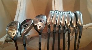 Golf Irons. Callaway x14 steelhead irons 5-PW. 2H,3H,4H . Ping 54 deg. Wedge.