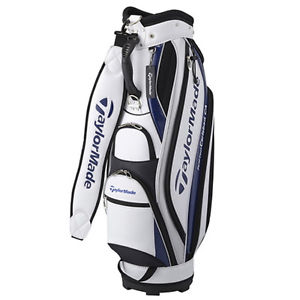 TaylorMade P-3 Series CBZ80 Caddy Bag White*Blue New 9* 47 5 Way Top From Japan
