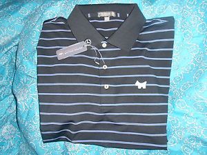7BRAND NEW SCOTTY CAMERON PETER MILLAR BLACK W/ STRIPES XXL SHIRT CHRISTMAS GIFT