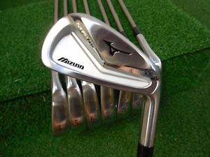 USED RH MIZUNO MP-H5 3-PW IRON SET UST MAMIYA STIFF FLEX GRAPHITE RH