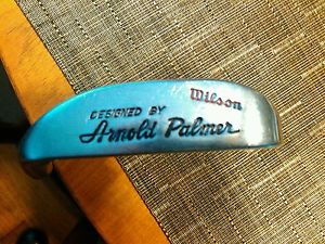 1962-63 WILSON DESIGNED BY ARNOLD PALMER PUTTER ORIGINAL LEATHER GRIP SPEEDSHAFT