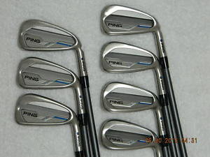 2015 Ping I E1 Iron Set 4-PW RIGHT HANDED BLUE DOT Ping CFS 70 GRAPHITE Regular