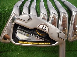 USED RH COBRA FLY Z 4-GW IRON SET COBRA FLY Z STIFF FLEX STEEL SHAFTS