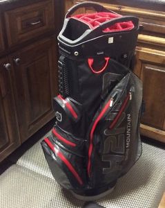 *MINT* Sun Mountain H2NO LITE CART BAG WATERPROOF SERIES, Black/Gray/Red