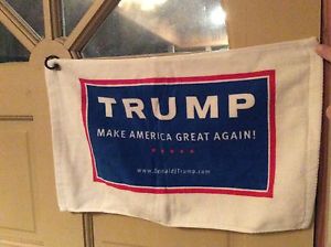 TRUMP GOLF TOWEL~MAKE AMERICA GREAT AGAIN!