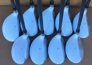 +1" BIG TALL REGULAR GRAPHITE HYBRIDS 3-SW RESCUE ALL WHITE iDRIVE HYBRID SET