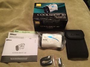 New Nikon Coolshot 40 Golf Laser Rangefinder (16201) White
