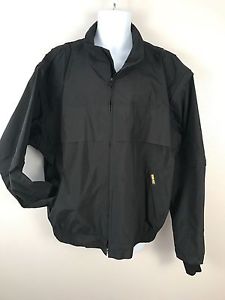 Zero Restriction Black Featherweight Traveler Gore Tex Waterproof Golf Jacket L