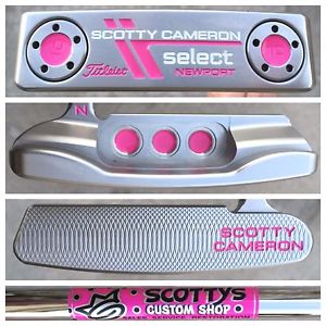 2015 Mint CUSTOM SHOP PINK 34 Inch Titleist Scotty Cameron Select Newport Putter