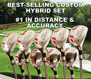 #1 PGA DISTANCE 3 4 5 6 7 8 9 PW + SW COMPLETE RESCUE CUSTOM GOLF HYBRID SET