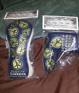 NEW IN BAGS,Scotty Cameron 2015 Club Cameron Peace Sign Fairway & Putter Cover