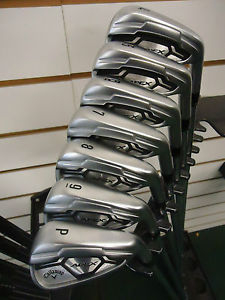 2 rounds from new CALLAWAY APEX FORGED CF16 IRONS 4-PW, cost new last week £769